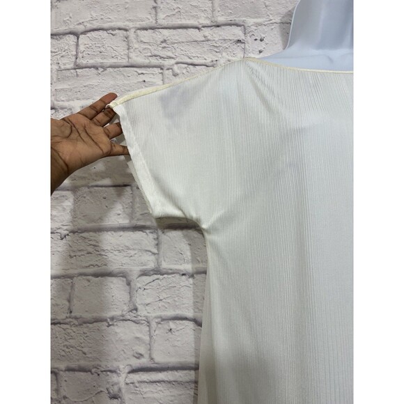 St. John Ivory Boat Neck Blouse Large K914QF1 NWT (Minor Flaws) - Picture 3 of 15